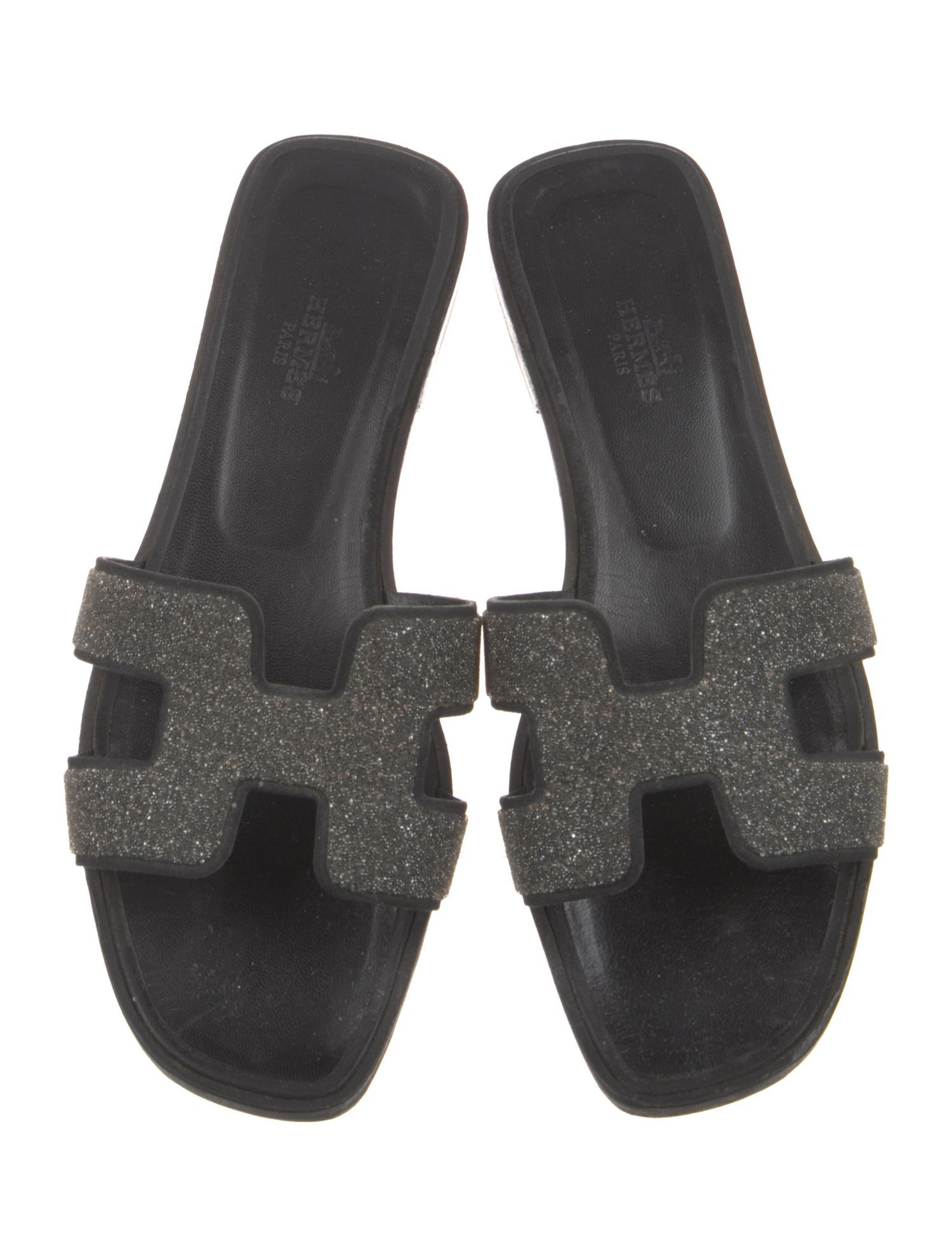 Hermès Oran Leather Slides